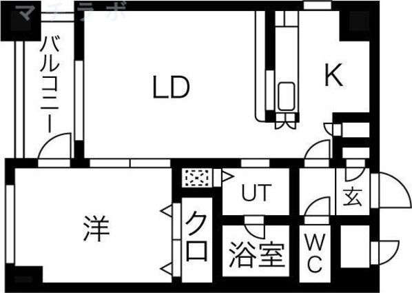 高岳駅 徒歩7分 7階の物件間取画像